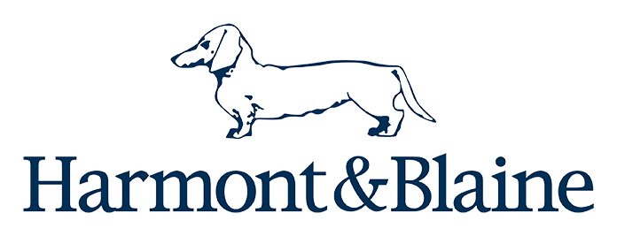 Harmont and Blaine logo on a transparent background