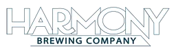 Harmony logo, white wordmark version, on a transparent background