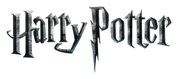 Harry Potter logo, black wordmark version, on a transparent background