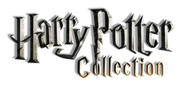 Harry Potter logo, monochrome version, on a transparent background