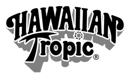 Hawaiian Tropic logo, monochrome version, on a transparent background