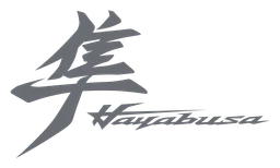Hayabusa logo, monochrome version, on a transparent background
