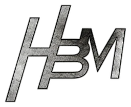 HBM logo, monochrome icon version, on a transparent background