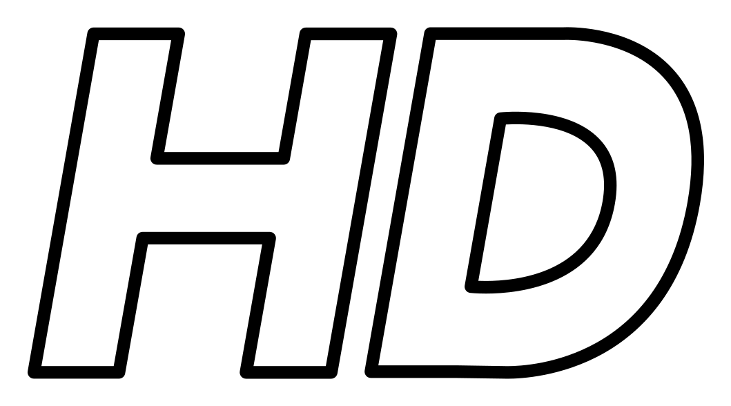 HD logo on a transparent background