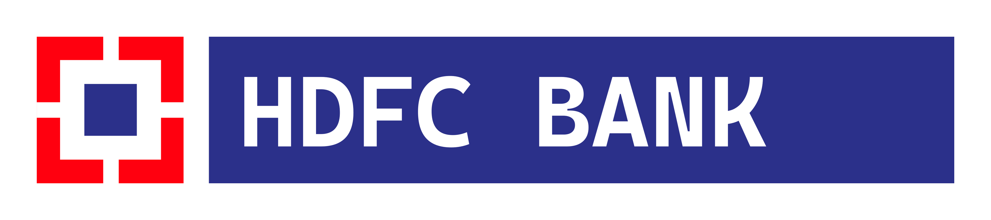 HDFC Bank logo on a transparent background