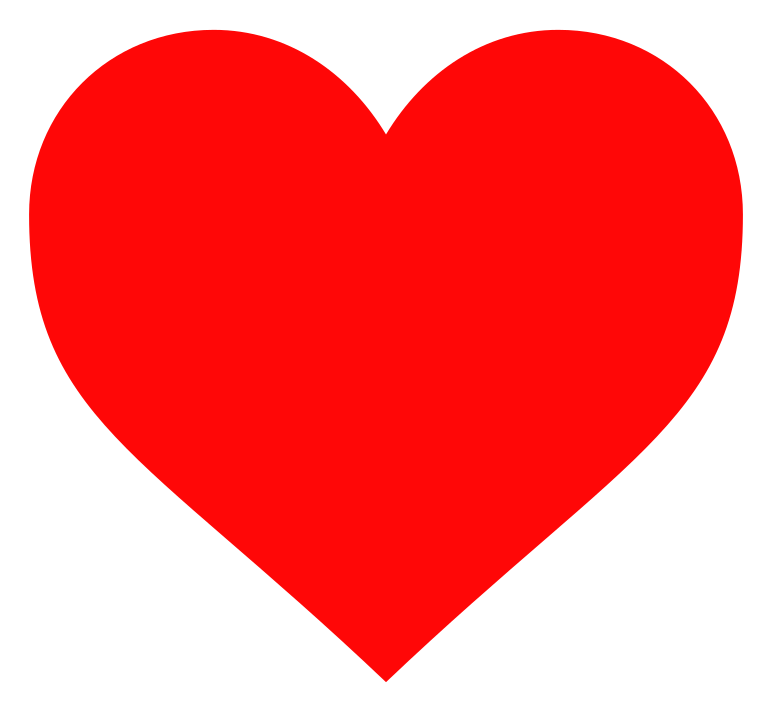 Heart logo on a transparent background