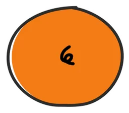 Hei6 logo, icon version, on a transparent background