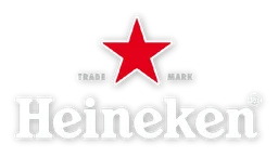 Heineken logo, horizontal version, on a transparent background