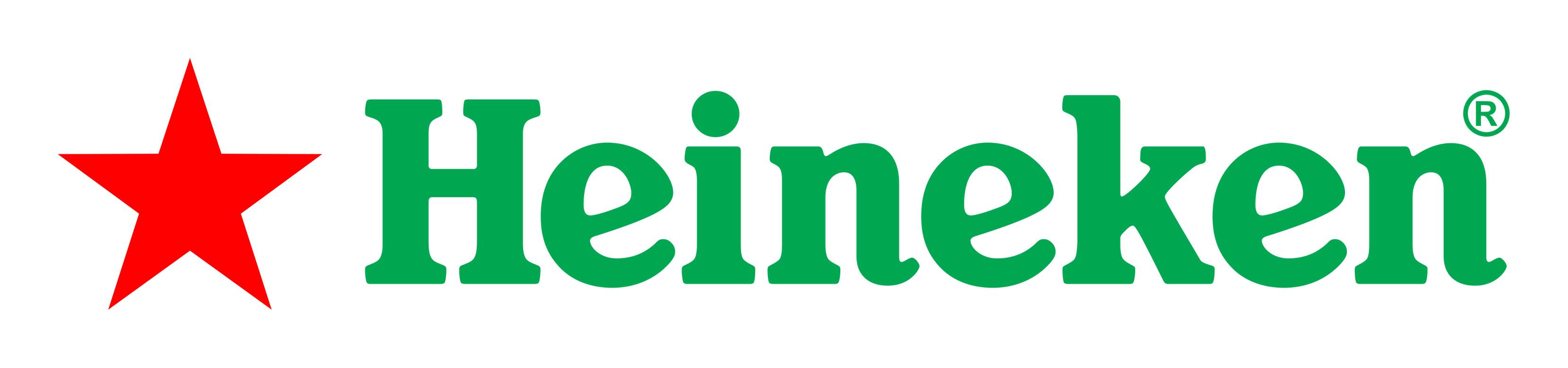 Heineken logo on a transparent background