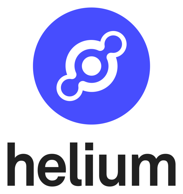 Helium logo on a transparent background