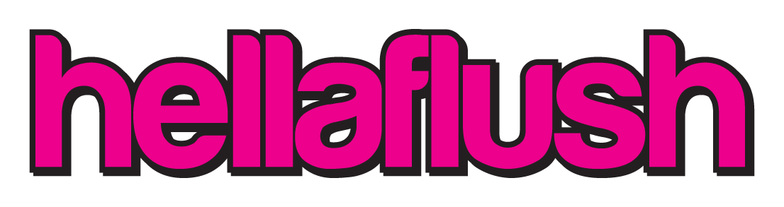 Hellaflush logo on a transparent background