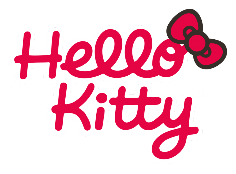 Hello Kitty logo on a transparent background