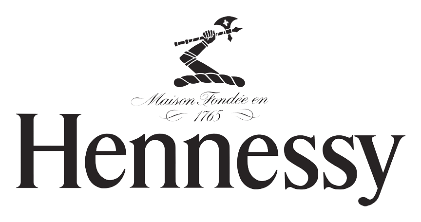 Hennessy logo on a transparent background