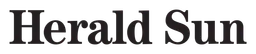 Herald Sun logo, black wordmark version, on a transparent background