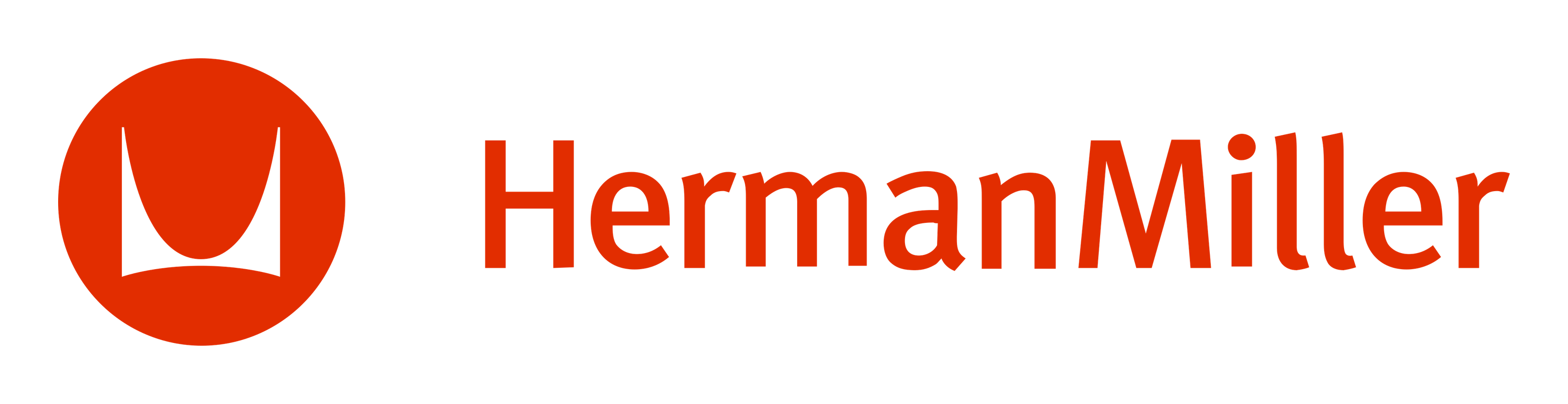 Herman Miller logo on a transparent background