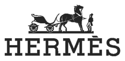 Hermes logo, black version, on a transparent background