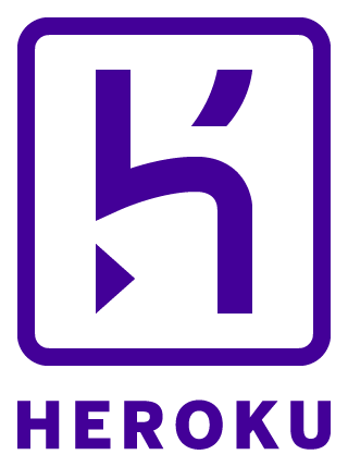 Logo Heroku, version horizontal, sur fond transparent