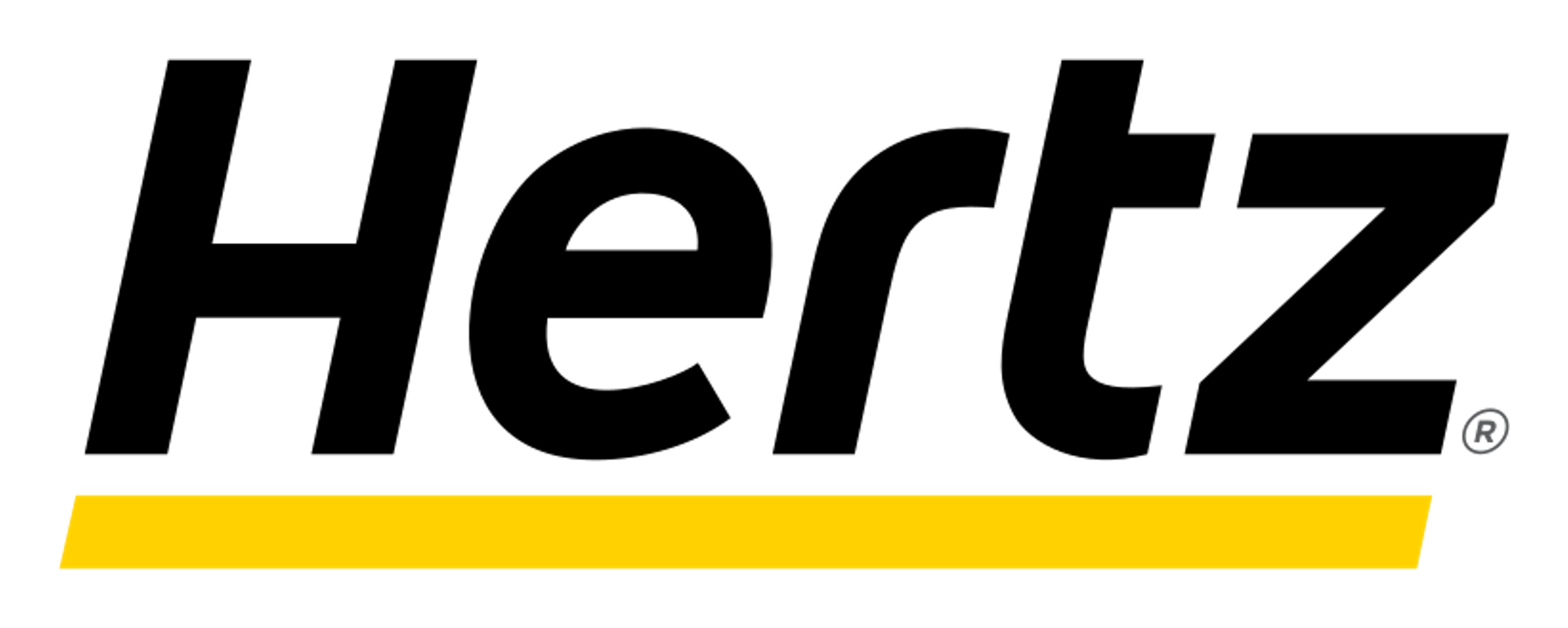 Hertz logo on a transparent background