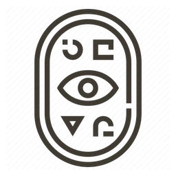 Logo Hieroglyphics, version noir, sur fond transparent