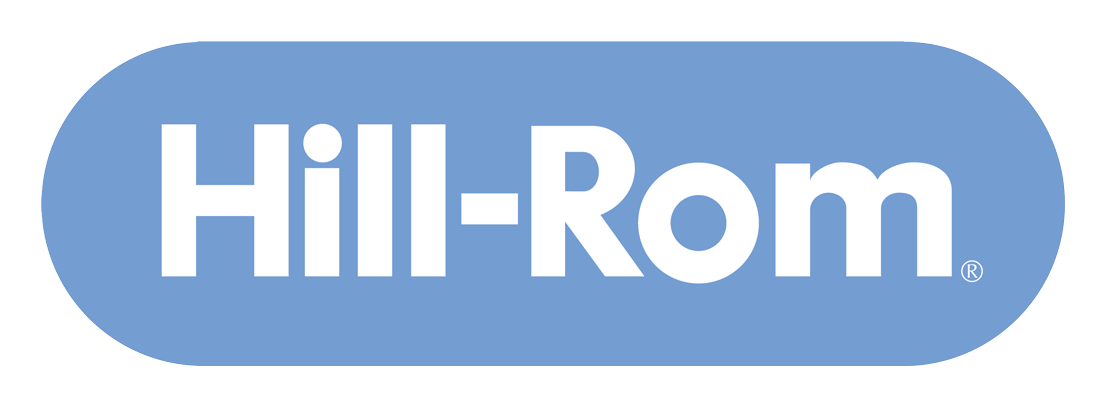 Hill Rom logo on a transparent background