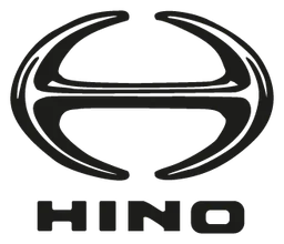 Hino logo, black icon version, on a transparent background