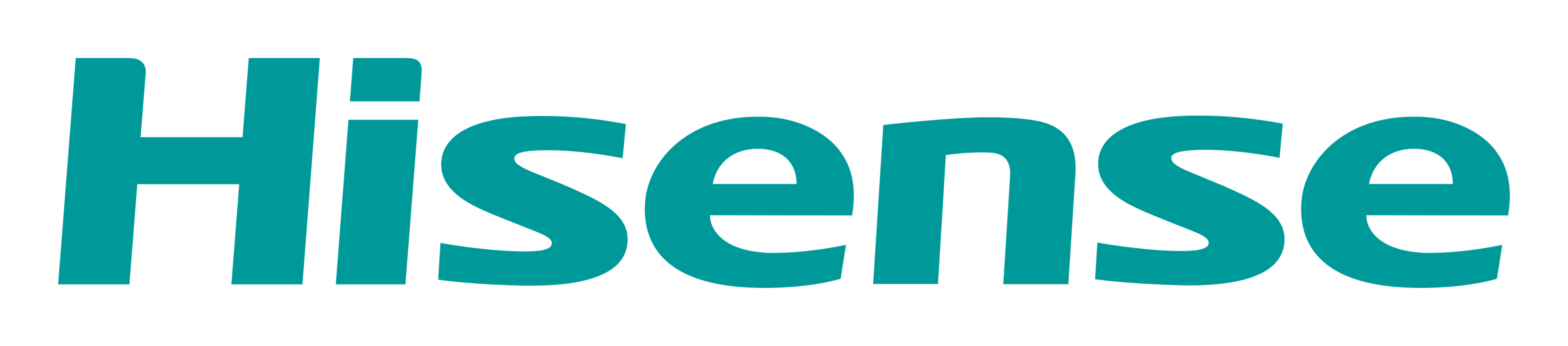 Hisense logo on a transparent background
