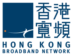 Logo da HKBN, versão horizontal, em fundo transparente