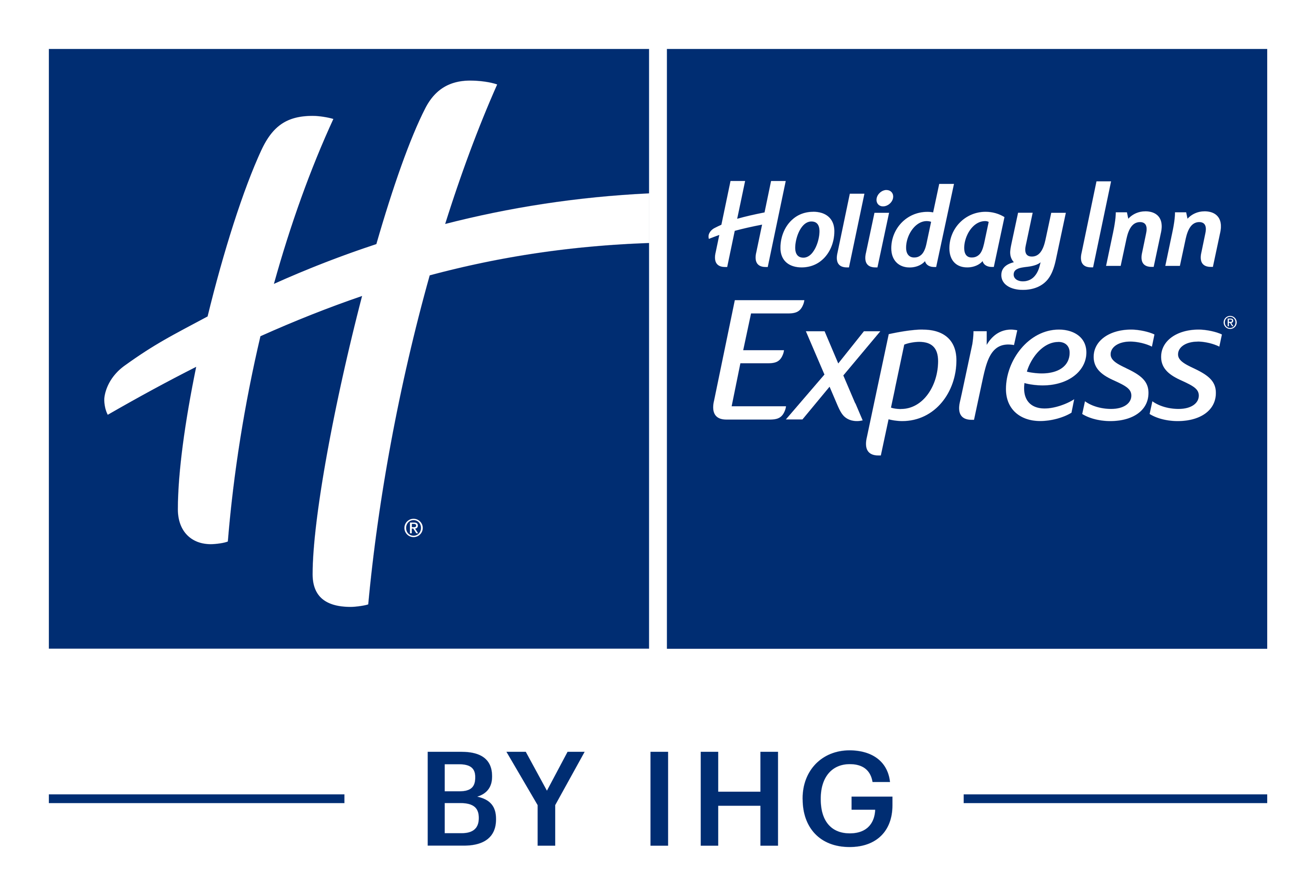 Holiday Inn Express logo on a transparent background