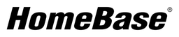 Homebase logo, black wordmark version, on a transparent background