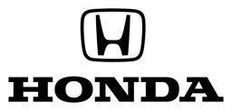 Logo de Honda, versión negro, sobre fondo transparente