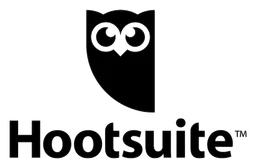 Logo da Hootsuite, versão preto, em fundo transparente