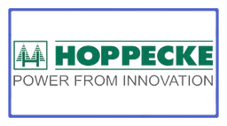 Hoppecke logo, horizontal version, on a transparent background