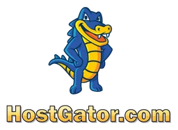 Hostgator logo, horizontal version, on a transparent background