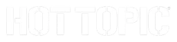 Hot Topic logo, white wordmark version, on a transparent background