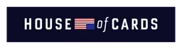 House of Cards logo, black wordmark version, on a transparent background