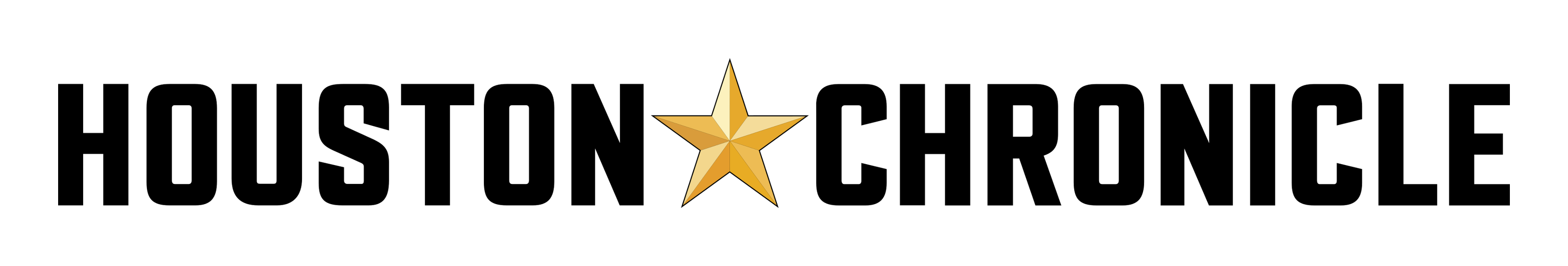Houston Chronicle logo on a transparent background