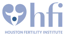 Houston Fertility Specialists logo, horizontal version, on a transparent background