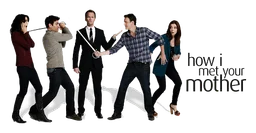 How I Met Your Mother logo, black version, on a transparent background
