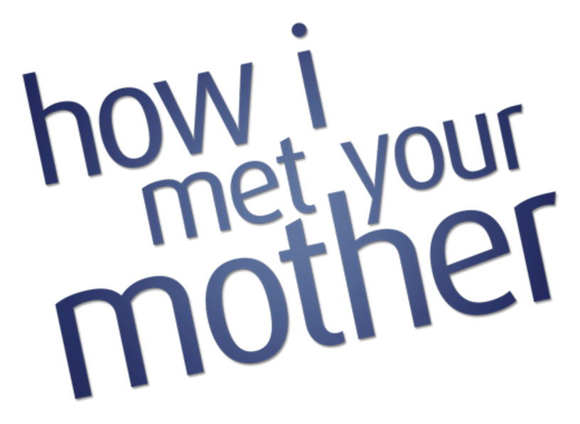 How I Met Your Mother logo on a transparent background