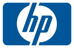 HP logo, horizontal version, on a transparent background
