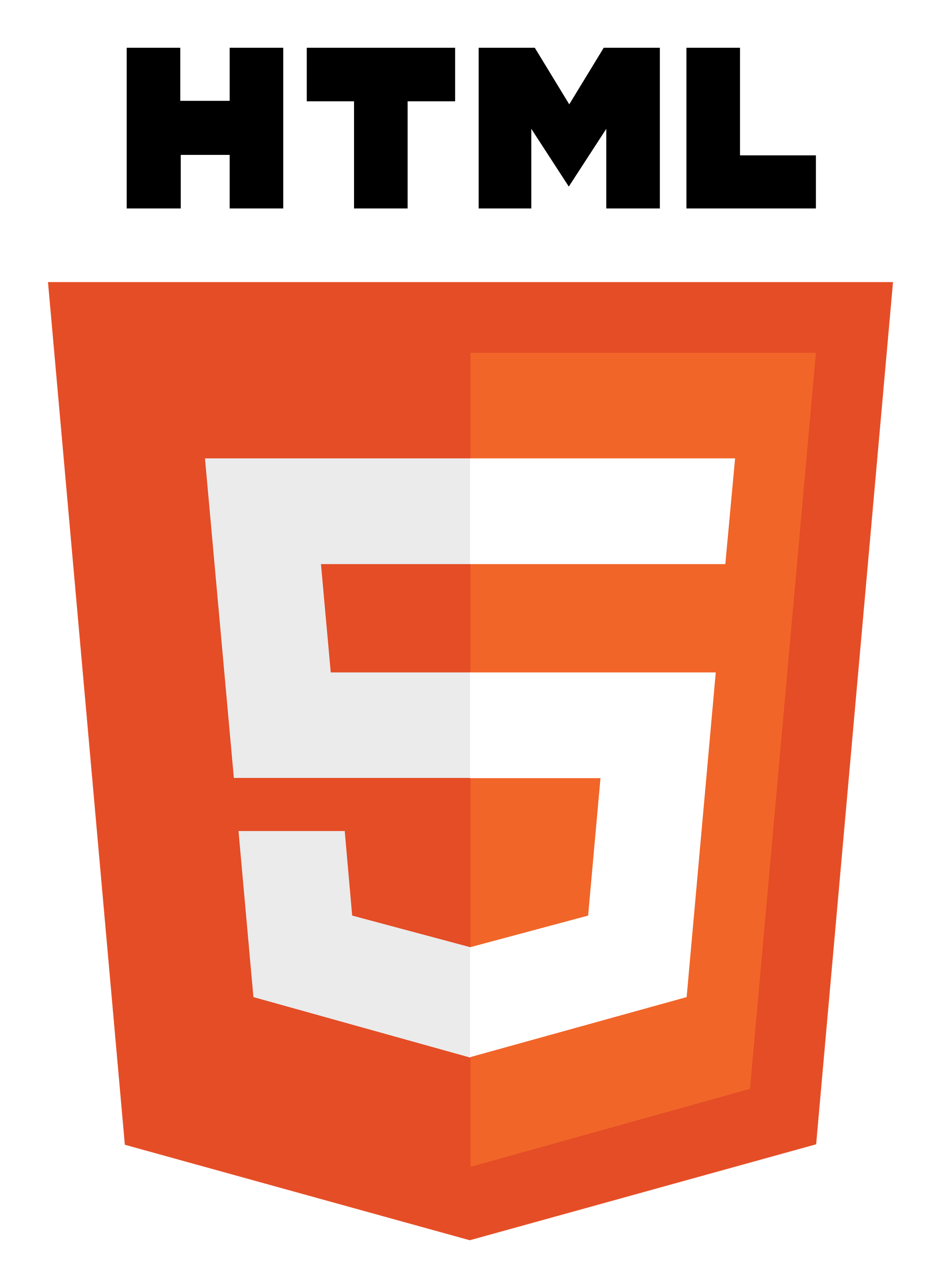 HTML5 logo on a transparent background
