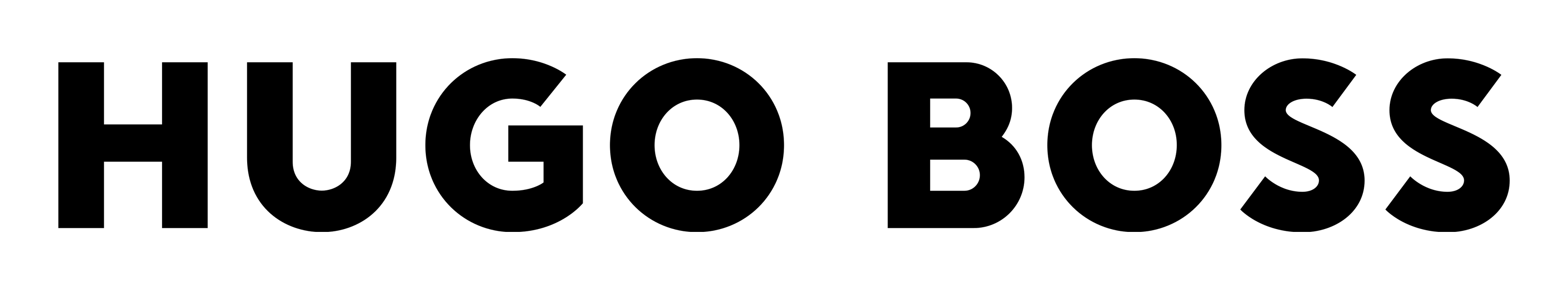 Hugo Boss logo on a transparent background