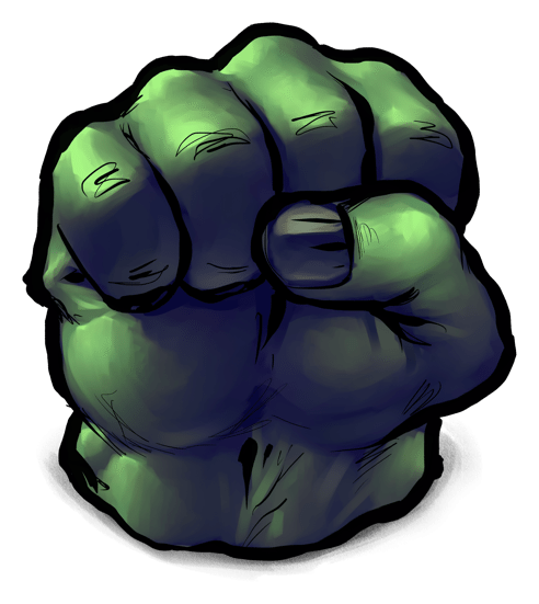 Hulk logo, icon version, on a transparent background