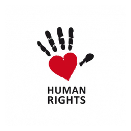Human Rights logo, horizontal version, on a transparent background