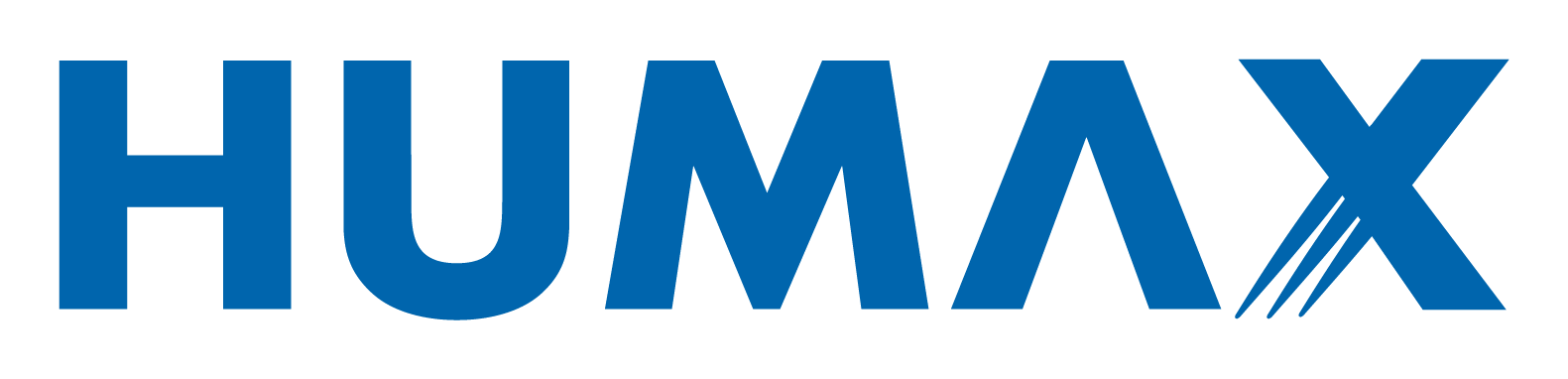 Humax logo on a transparent background