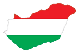 Hungary logo, horizontal version, on a transparent background