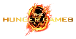 Hunger Games logo, horizontal version, on a transparent background