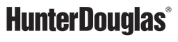 Hunter Douglas logo, black wordmark version, on a transparent background