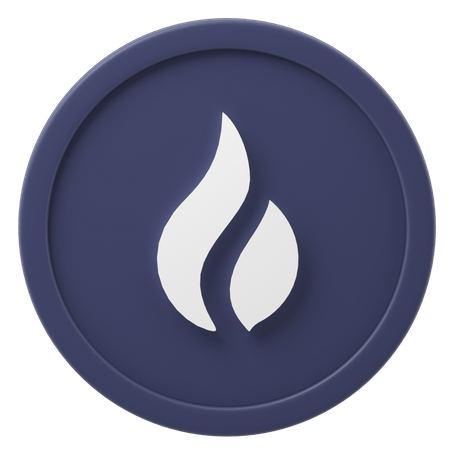 Huobi Token logo, monochrome icon version, on a transparent background