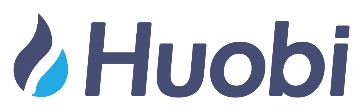 Huobi logo on a transparent background